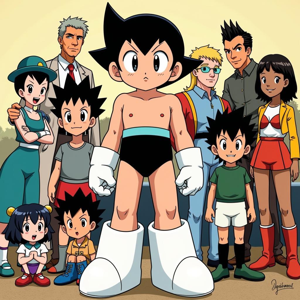 Astro Boy và các nhân vật trong truyện