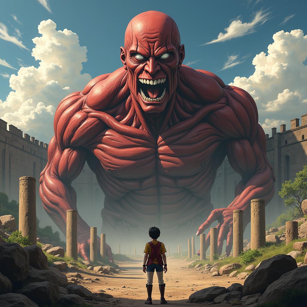 Sự sụp đổ của Bức tường Maria trong Attack on Titan Tập 1