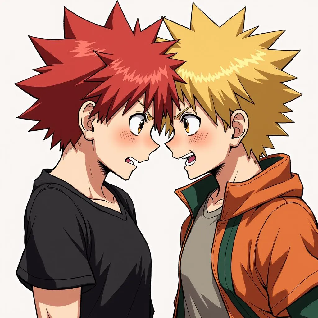 Bakugou và Midoriya đối mặt