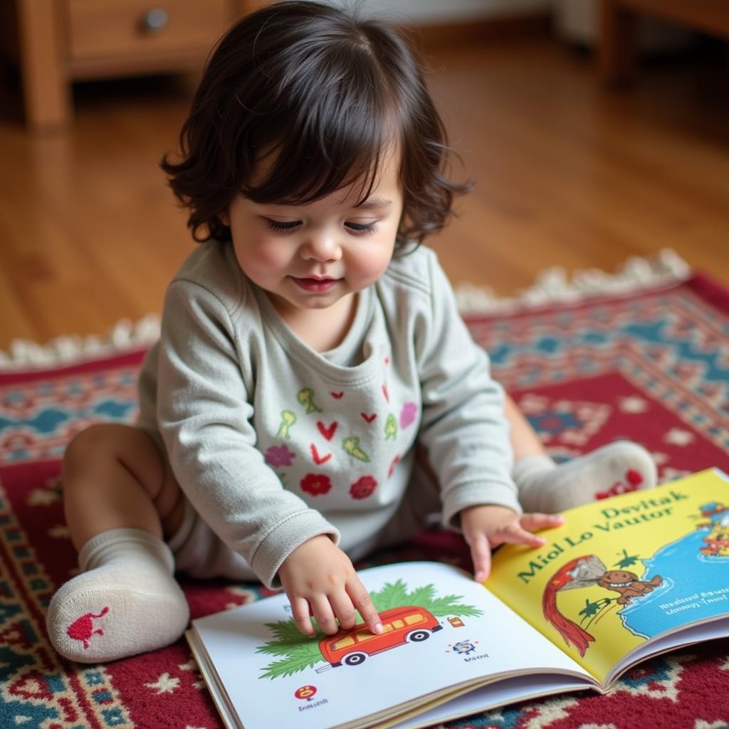 three-year-old-reading-a-book