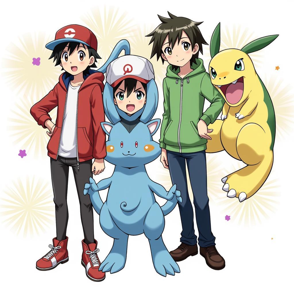 Các Nhân Vật Chính Trong Pokemon Adventures