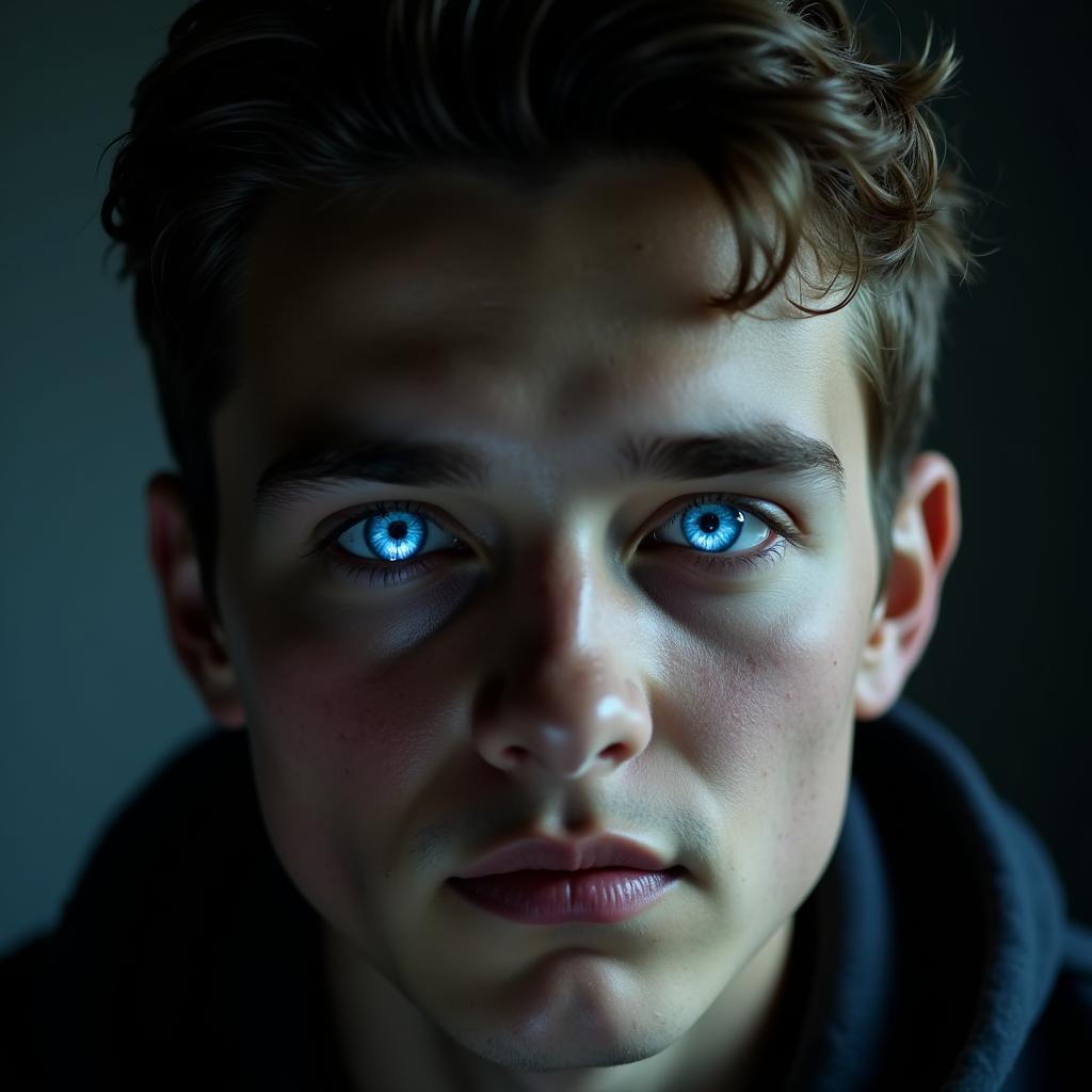 A young man with hypnotizing eyes