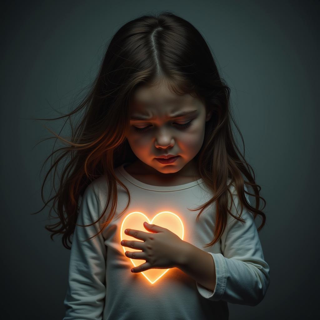 The girl with a heart condition