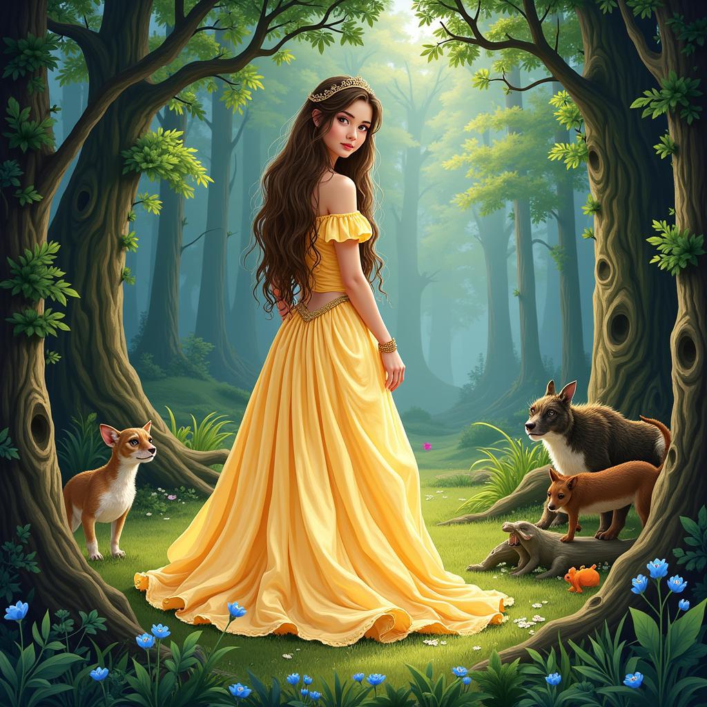 The princess in fairy tales