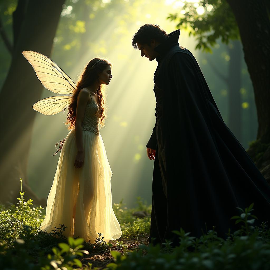 The Fairy and the Vampire's Encounter