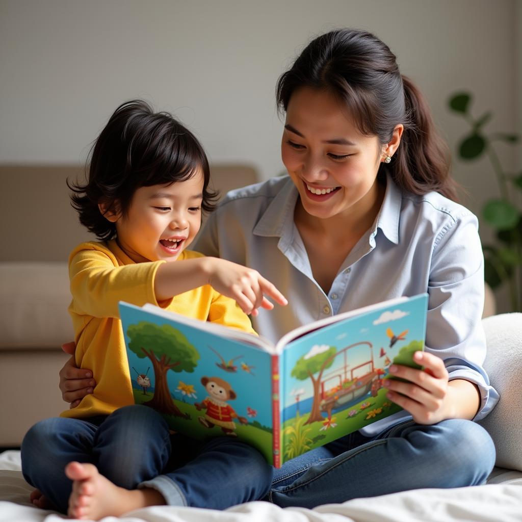 Reading English stories with your child