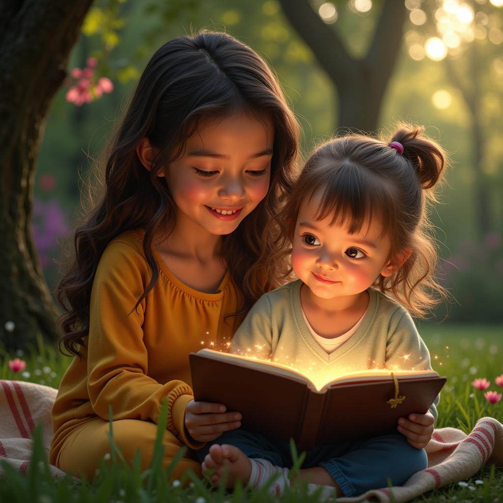 Reading Fairy Spring Stories With Kids