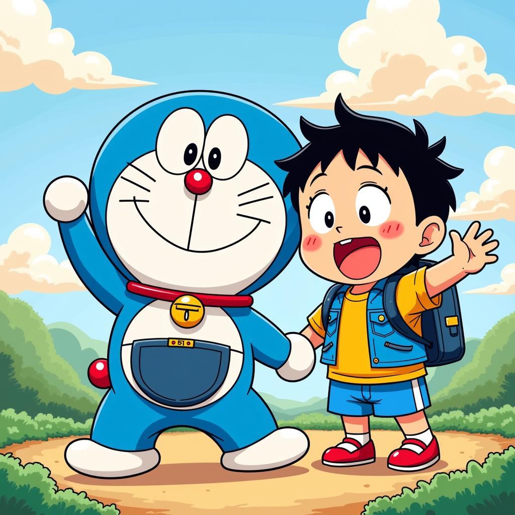 Doraemon và Nobita cùng nhau phiêu lưu