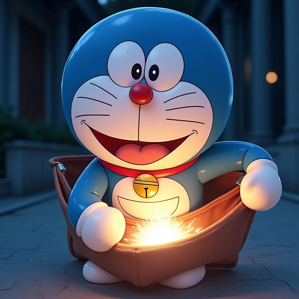 Doraemon sử dụng bảo bối