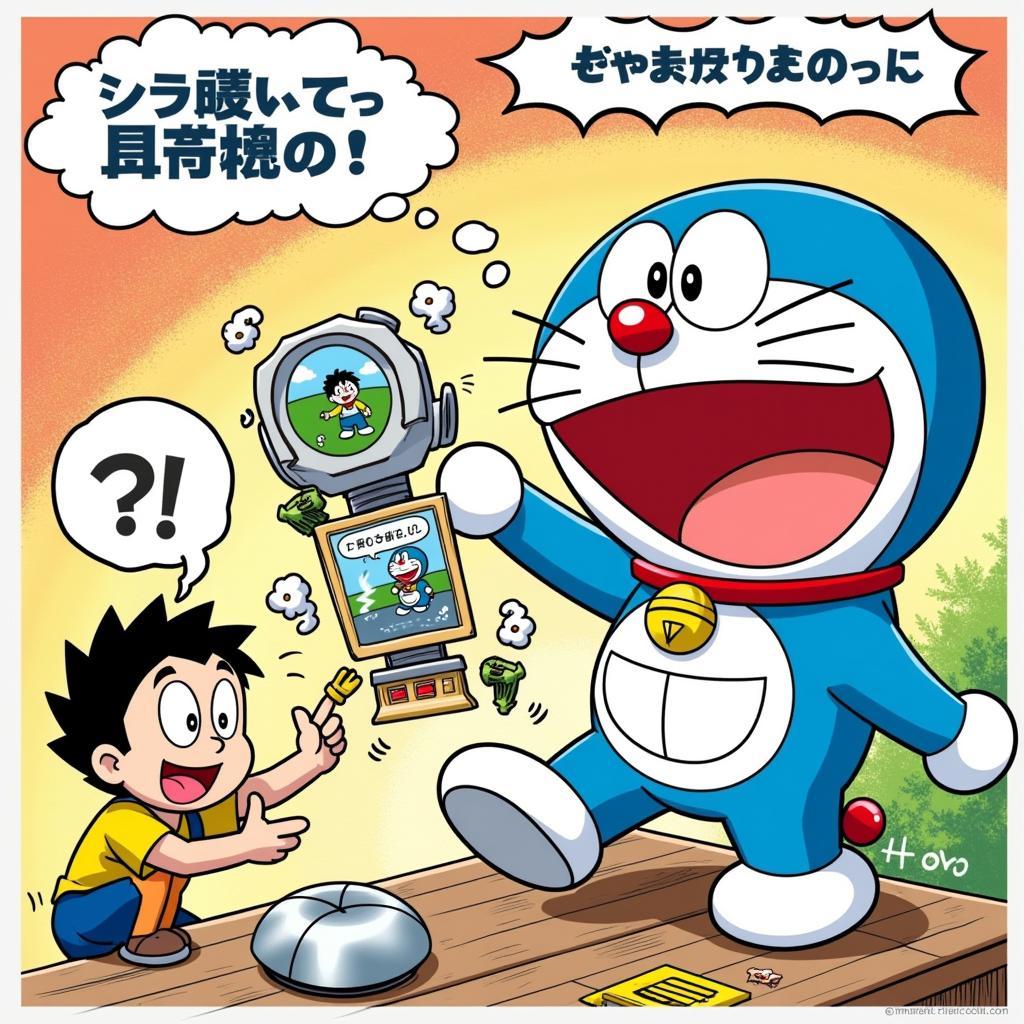 Doraemon sử dụng bảo bối