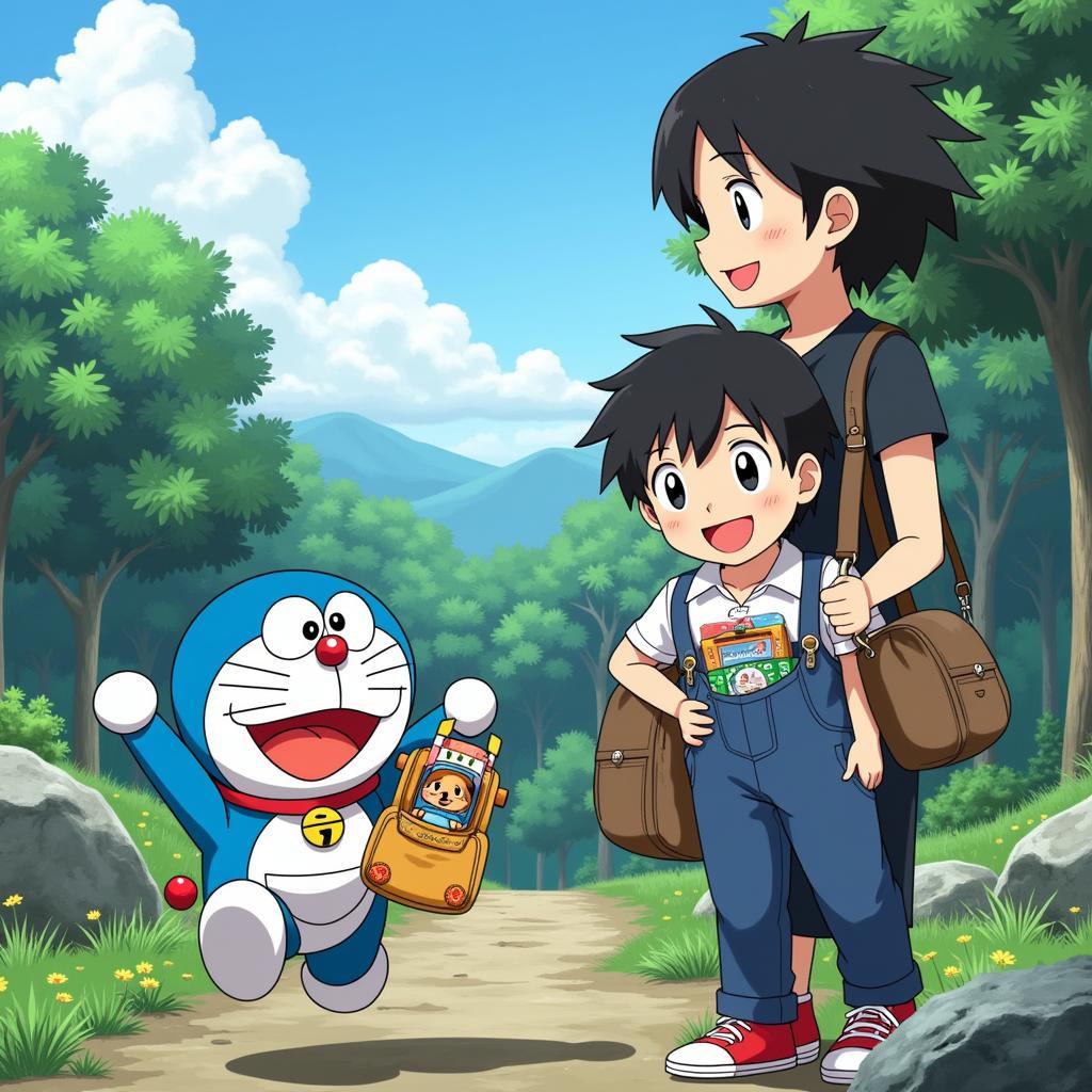 Doraemon và Nobita cùng nhau phiêu lưu