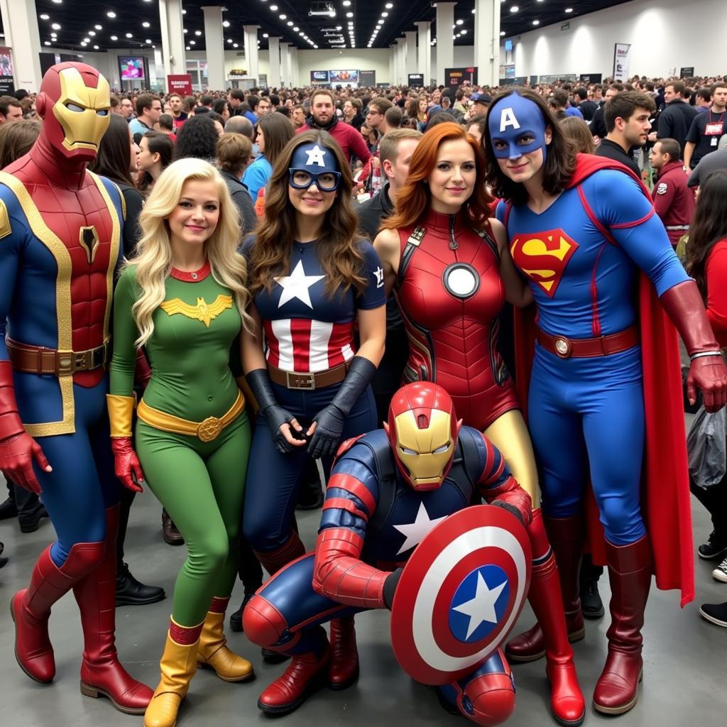 Fan Hâm Mộ Marvel Cosplay Tại Sự Kiện