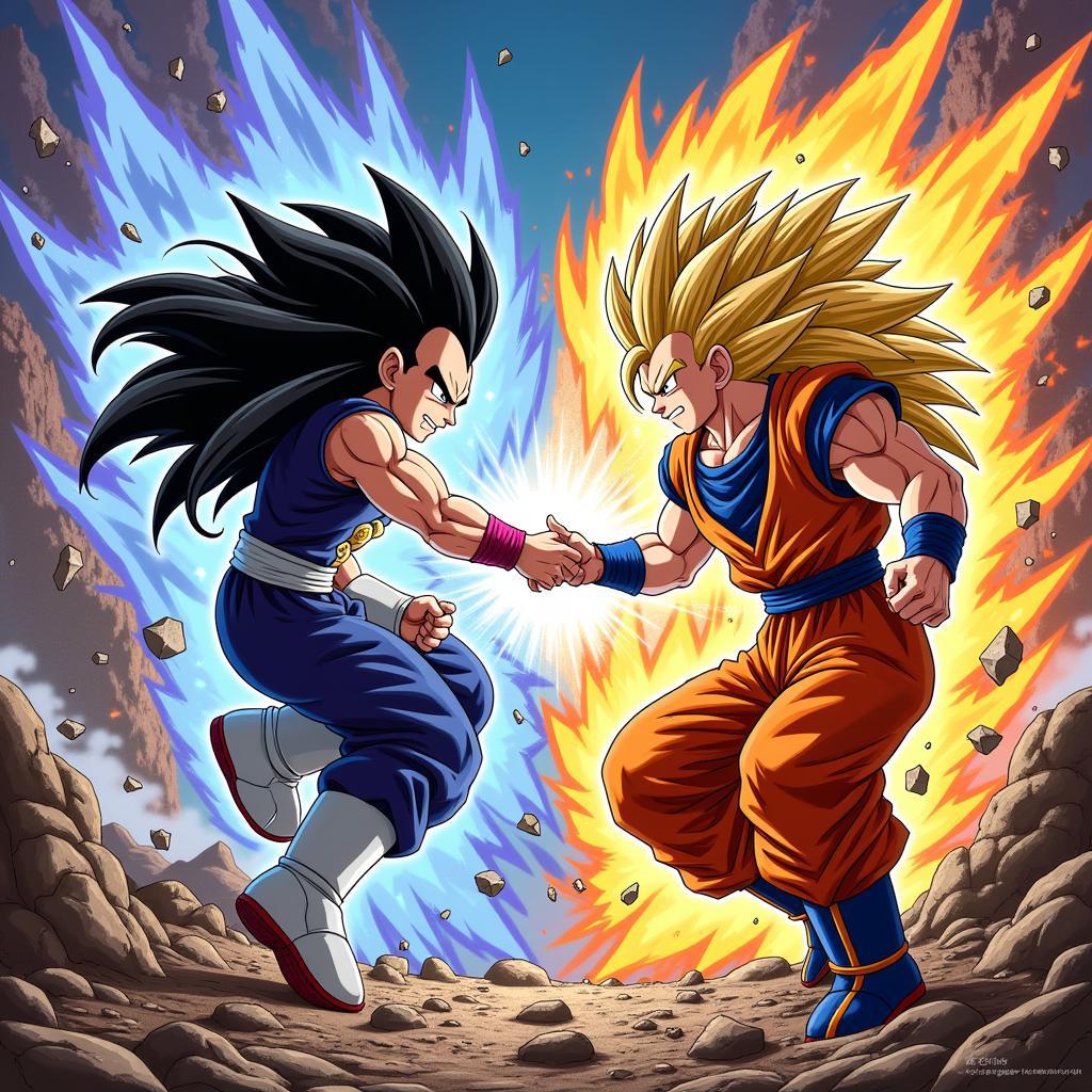 Trận chiến giữa Goku và Vegeta