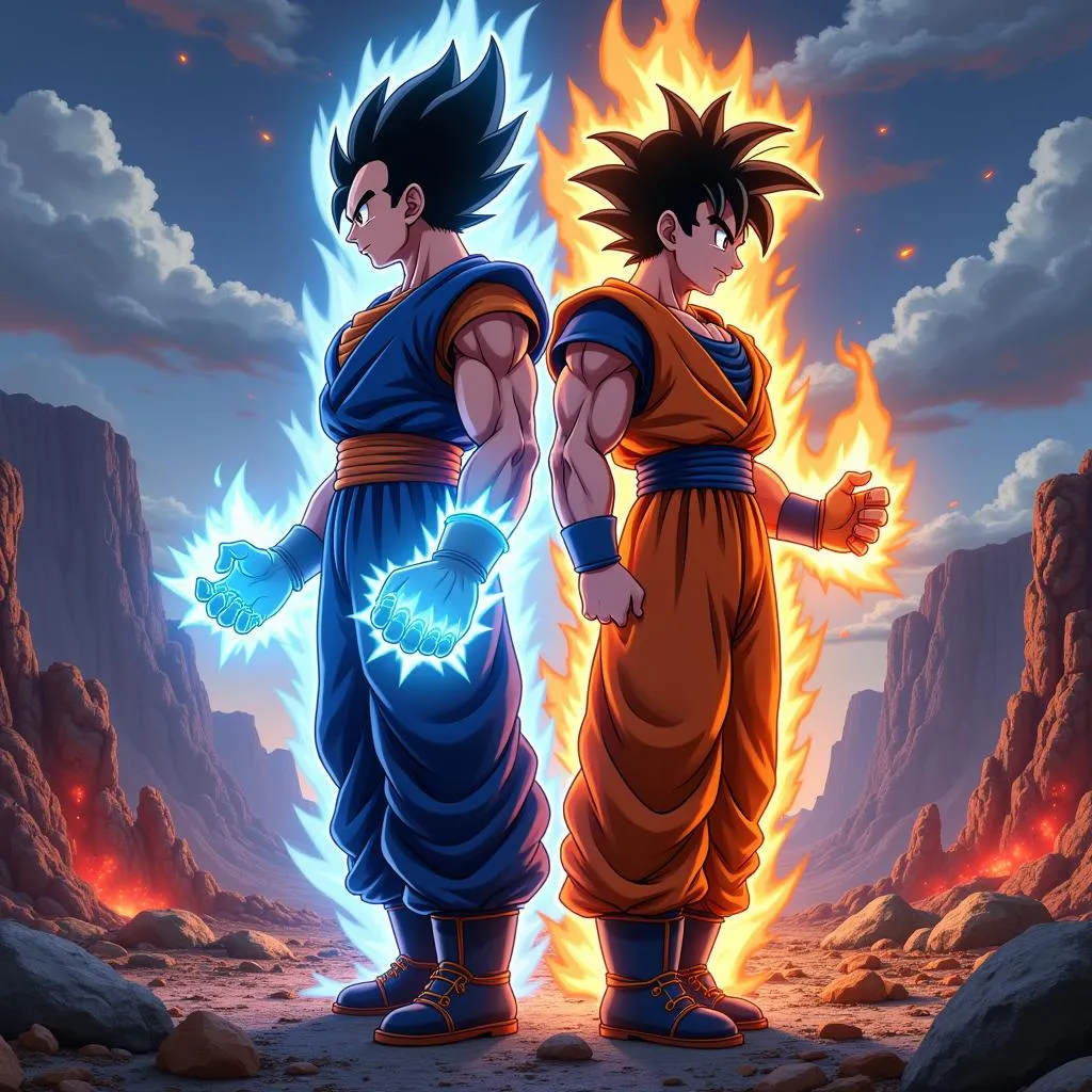 Goku và Vegeta đối đầu Moro