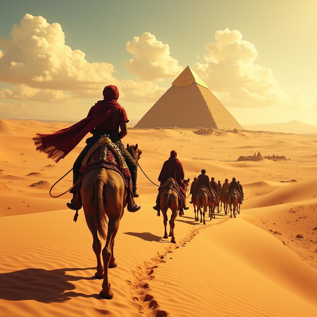 The perilous journey to the golden pyramid