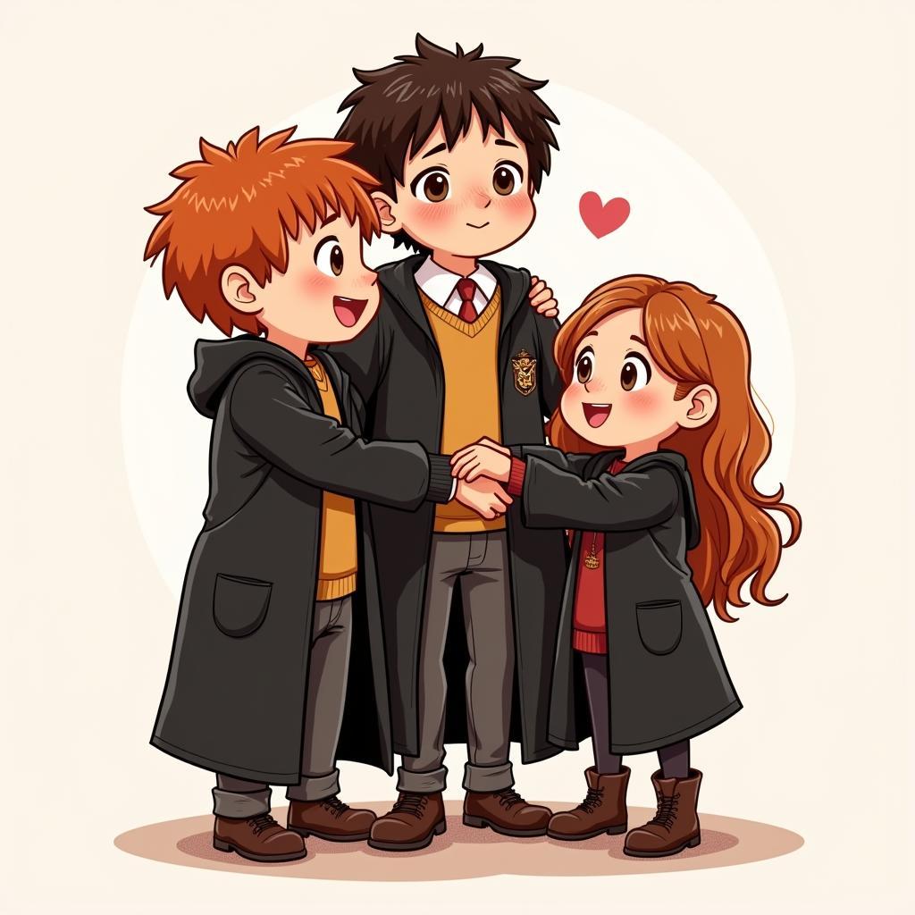 Harry, Ron, and Hermione