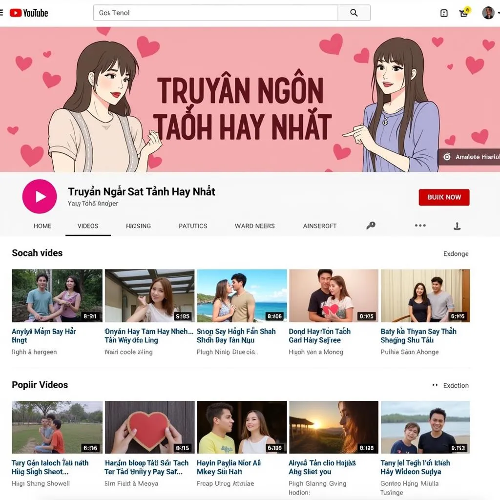 Hình ảnh minh họa kênh Youtube "Truyện Ngôn Tình Hay Nhất"