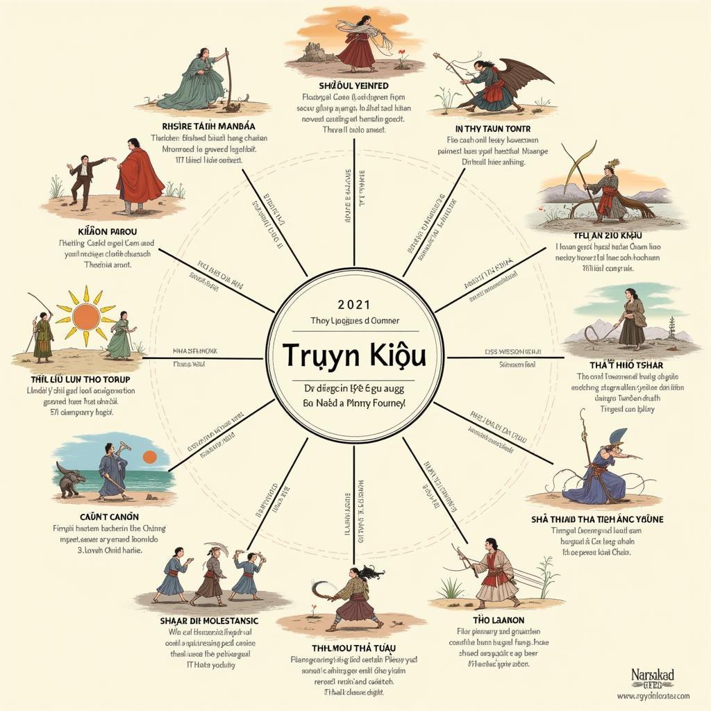 Sơ đồ kết cấu Truyện Kiều