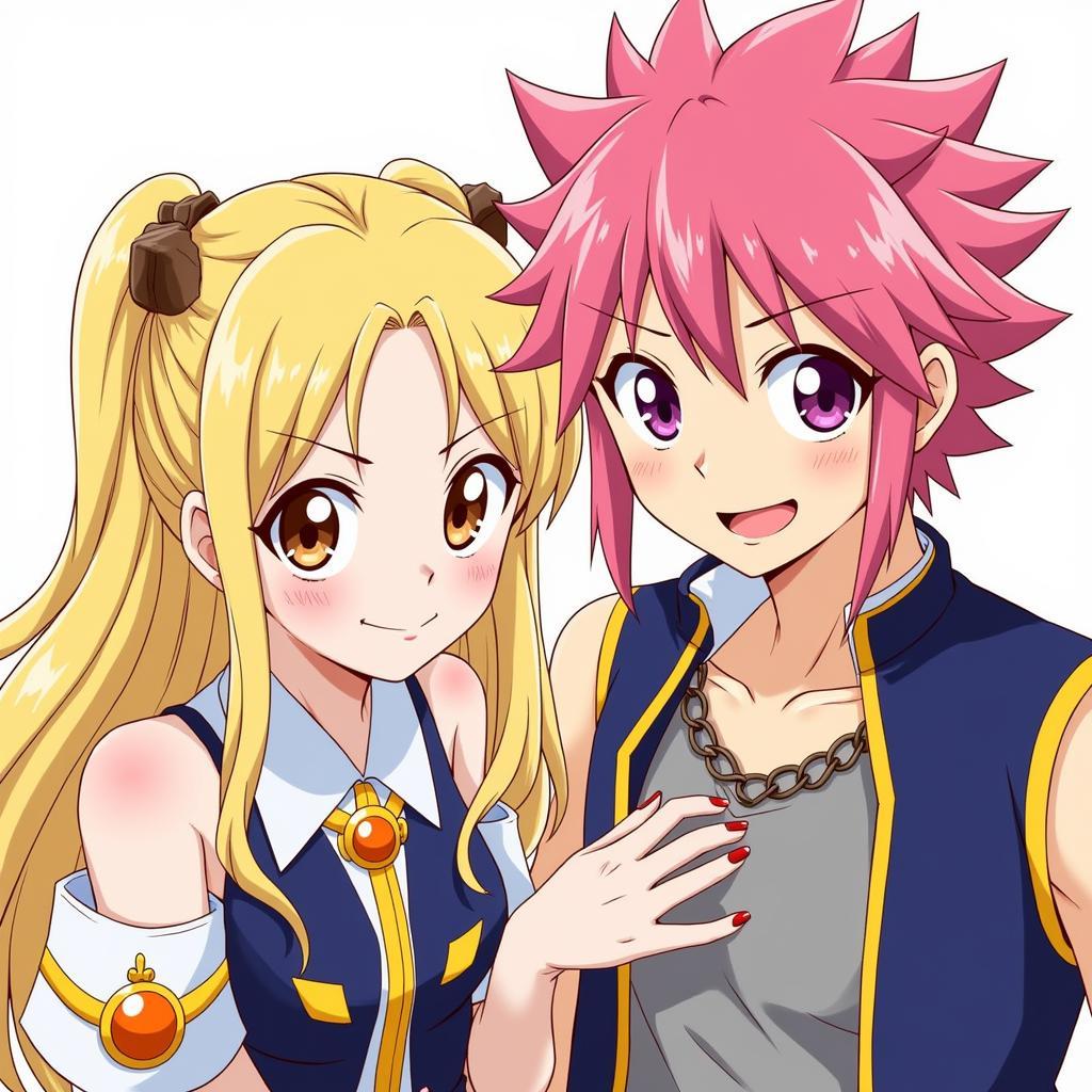 Lucy và Natsu trong Fairy Tail