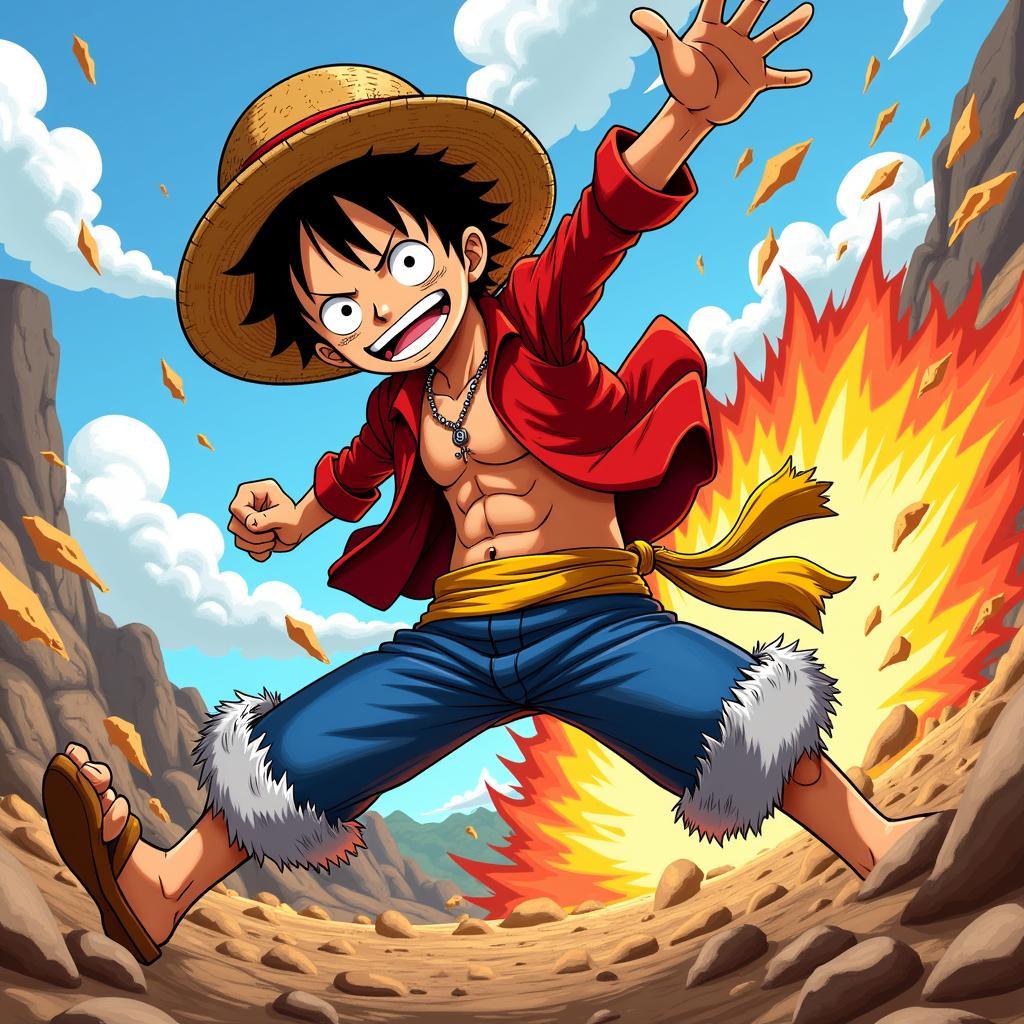 Luffy chiến đấu