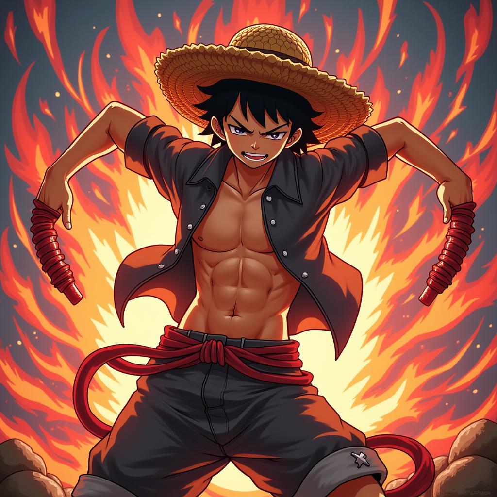 Luffy sử dụng chiêu thức Bazooka