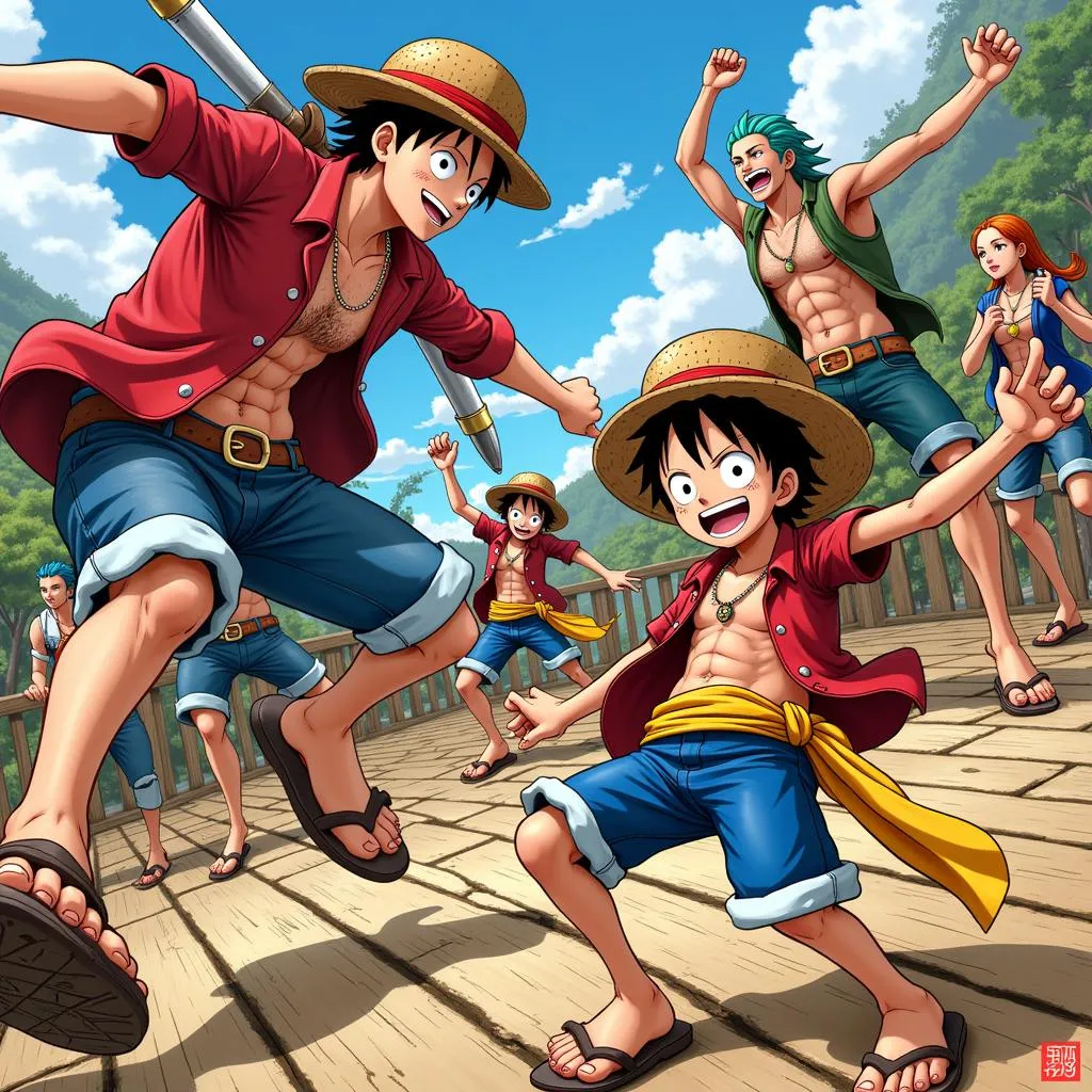 Luffy và băng Mũ Rơm đối đầu với Hody Jones