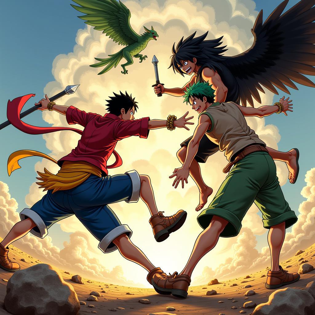 Luffy và Zoro đối đầu Seraphim