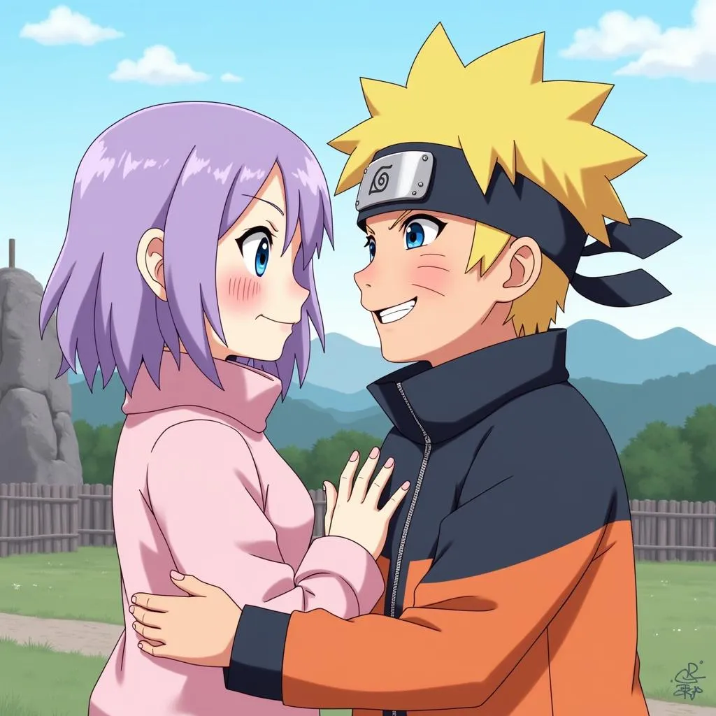 Naruto và Hinata thời thơ ấu