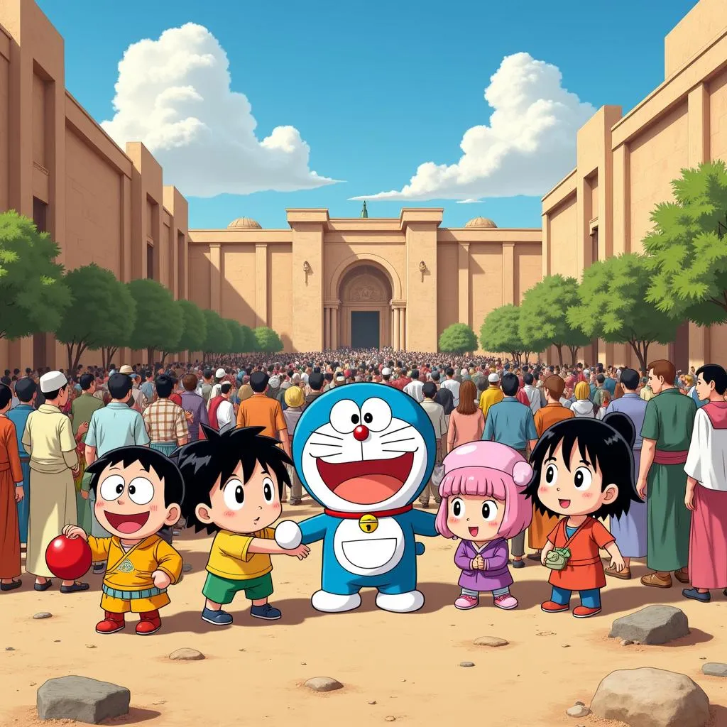 Nhóm bạn Doraemon phiêu lưu ở Ba Tư