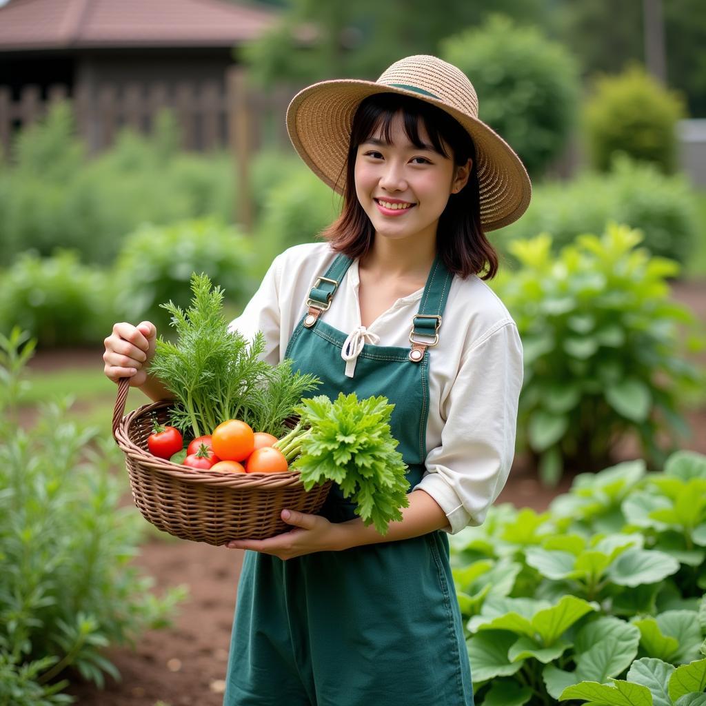 Nữ chính trong truyện xuyên không làm ruộng