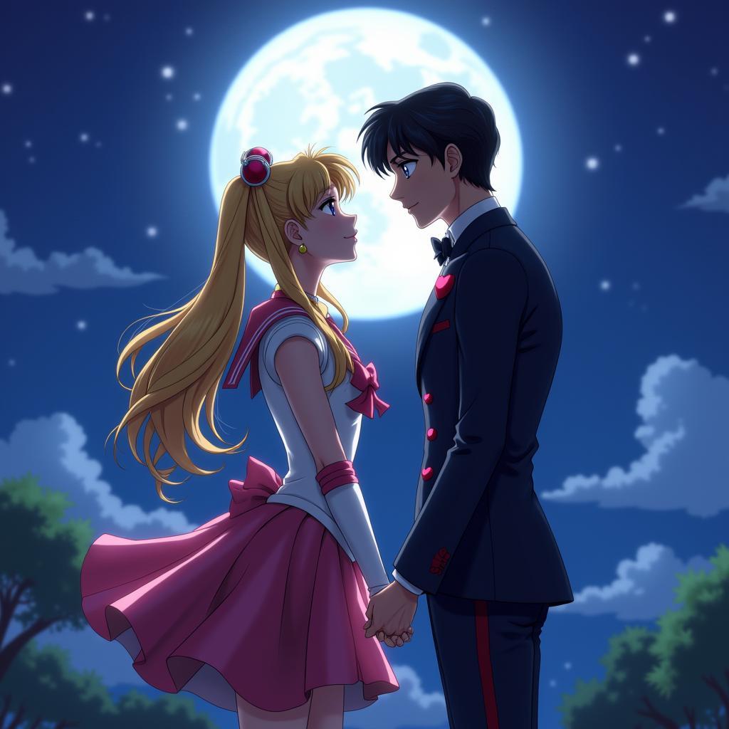 Sailor Moon và Tuxedo Mask