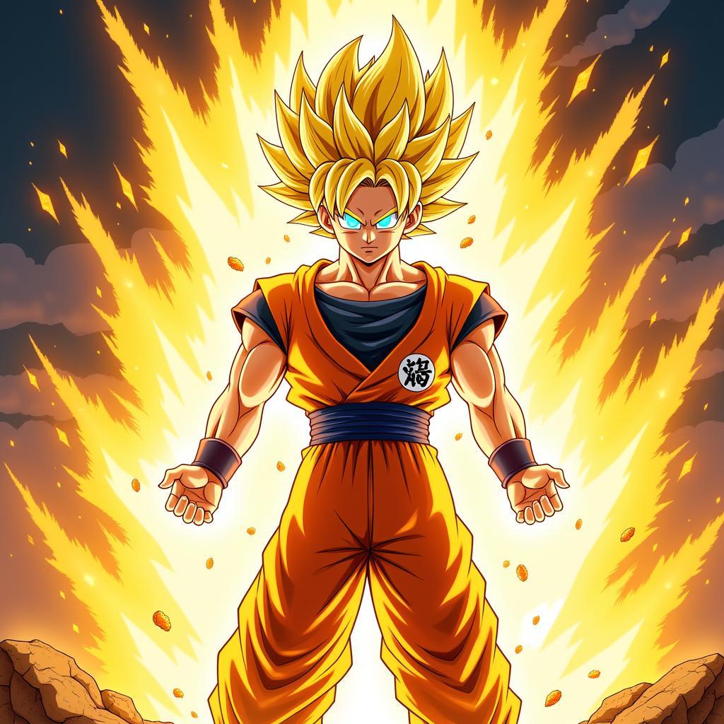 Son Goku biến hình Super Saiyan