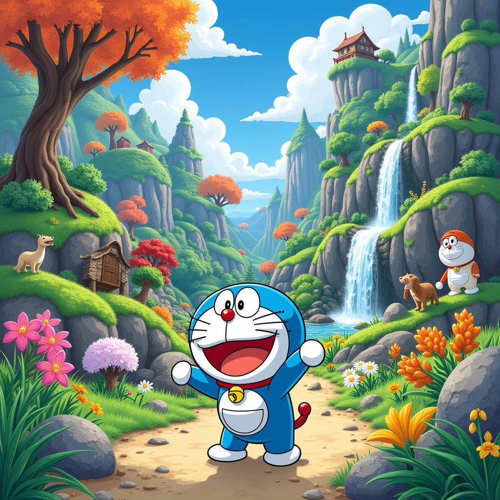 Thế giới kỳ ảo trong Doraemon truyện dài tập 21