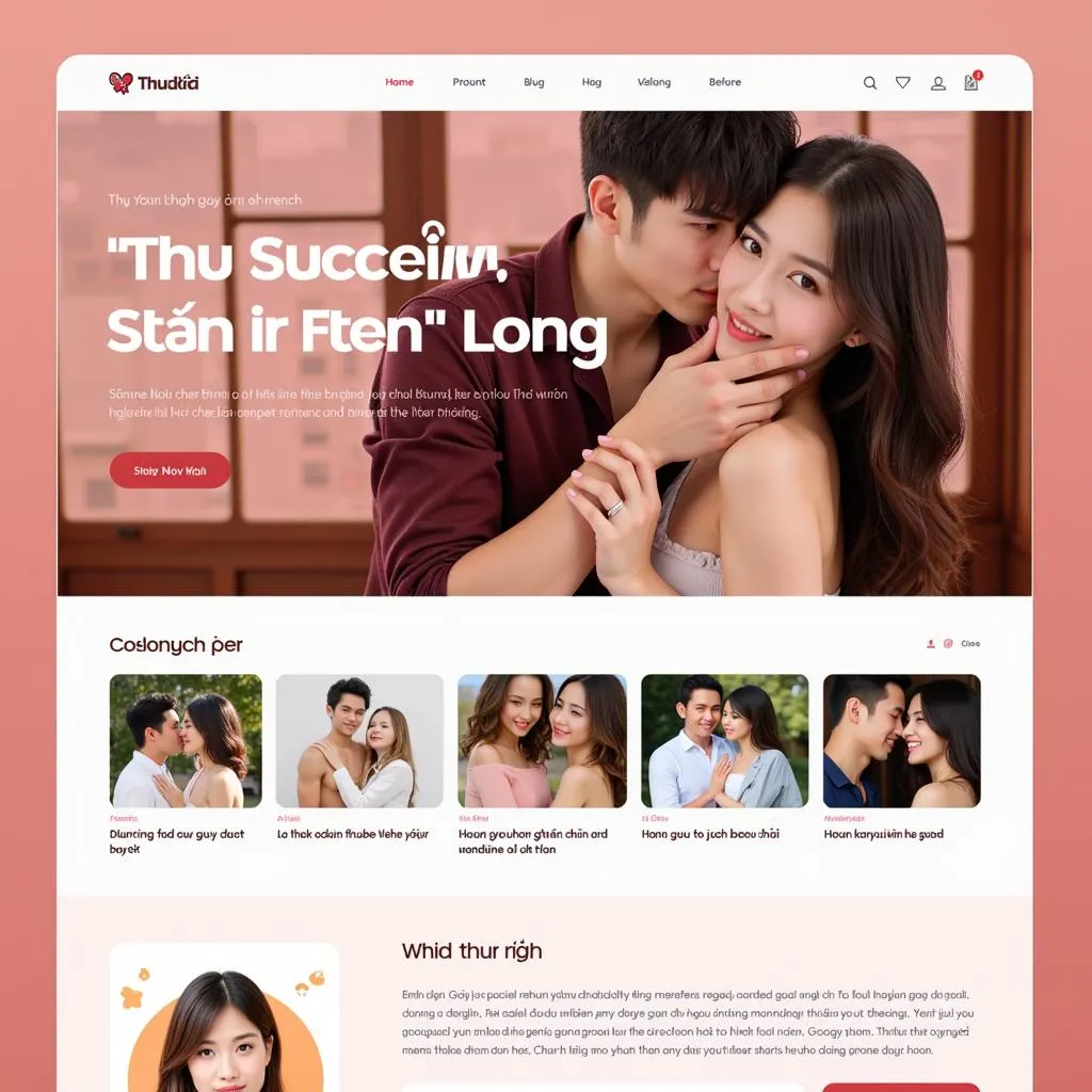 Giao diện website &quot;Thu Quán Truyện&quot;