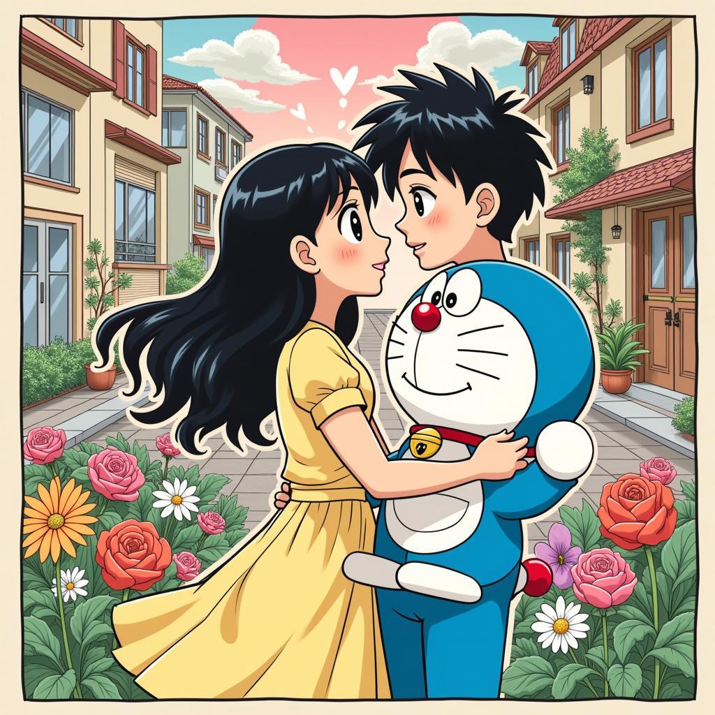 Hình ảnh truyện tranh đam mỹ Nobita và Doraemon