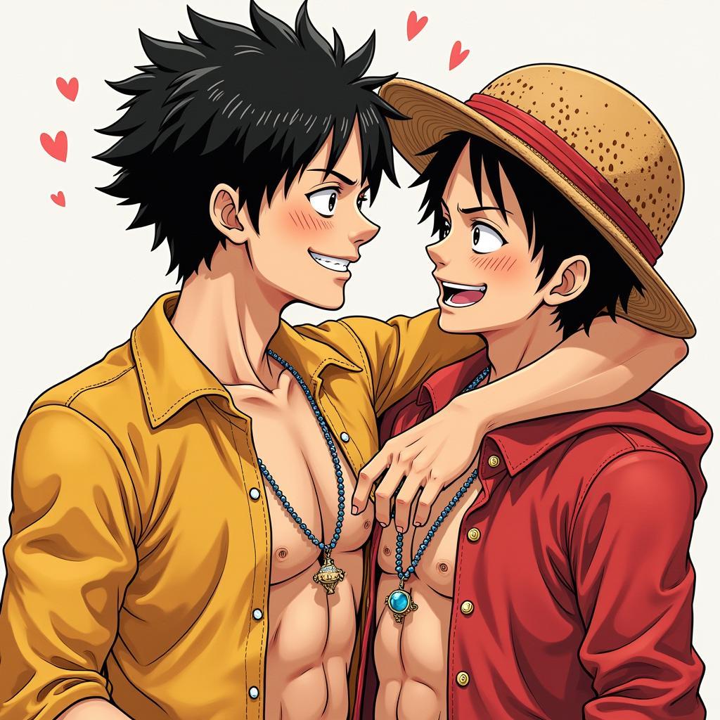 One Piece doujinshi Luffy và Zoro