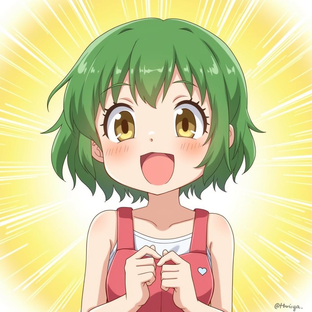 Yotsuba cười rạng rỡ