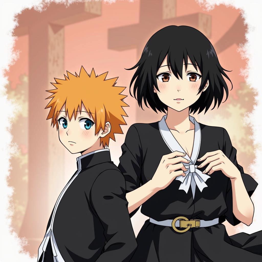 Ichigo và Rukia trong Bleach