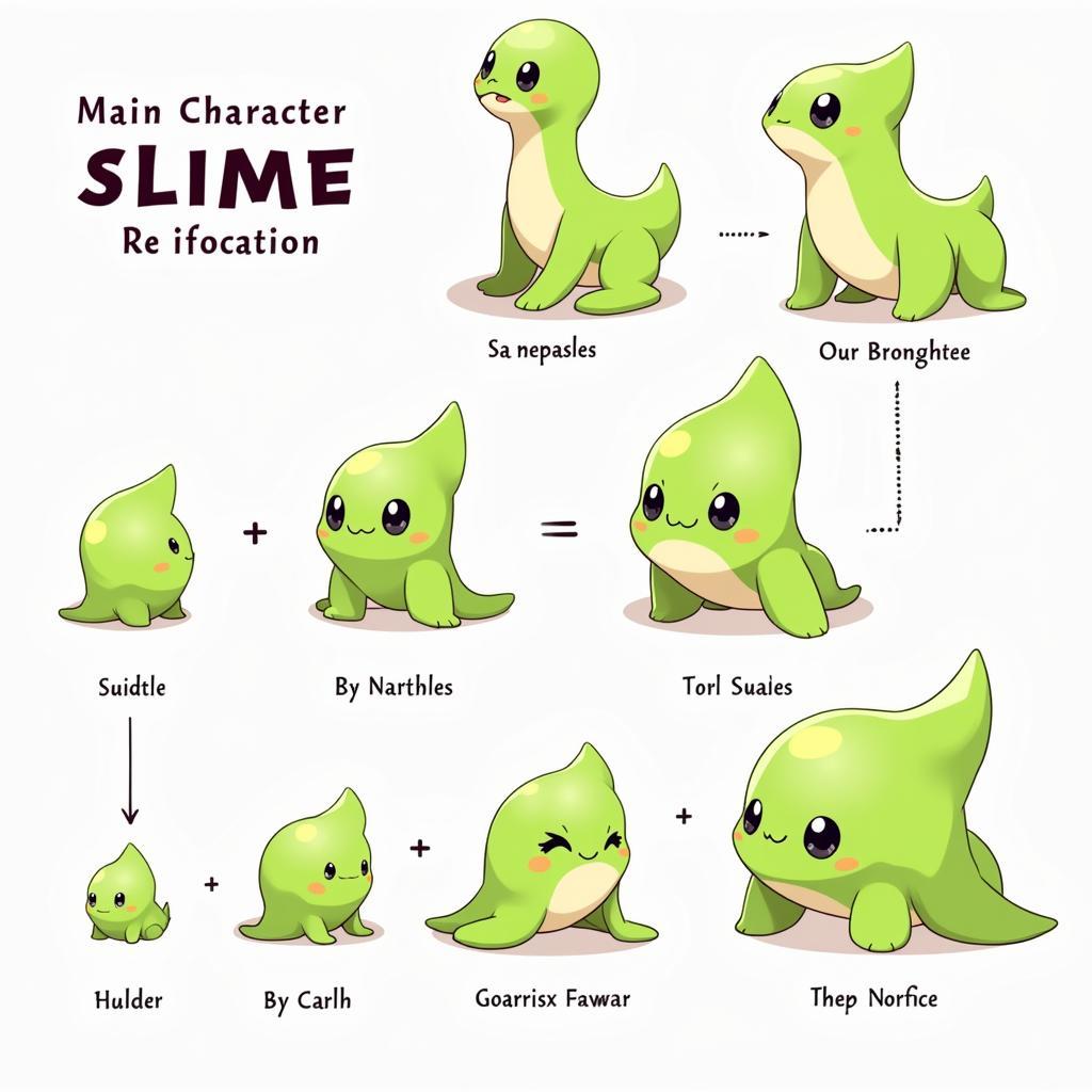 Nhân vật chính trong truyện slime chuyển sinh