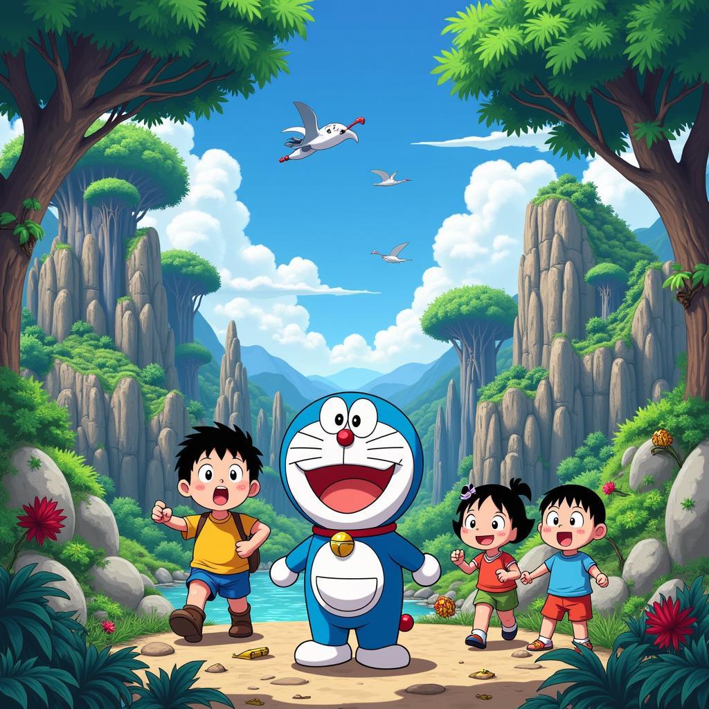 Đội quân Doraemon đặc biệt tập 9 khám phá vùng đất huyền thoại