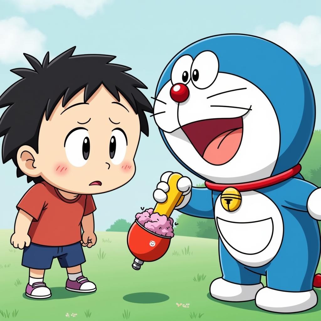 Doraemon Sử Dụng Bảo Bối Giúp Nobita