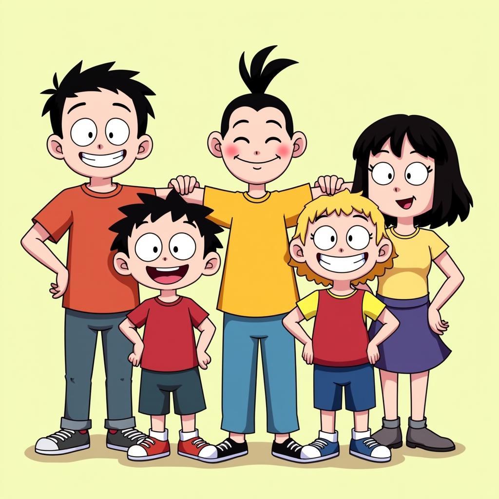 Nobita và nhóm bạn trong truyện dài Doremon tập 3