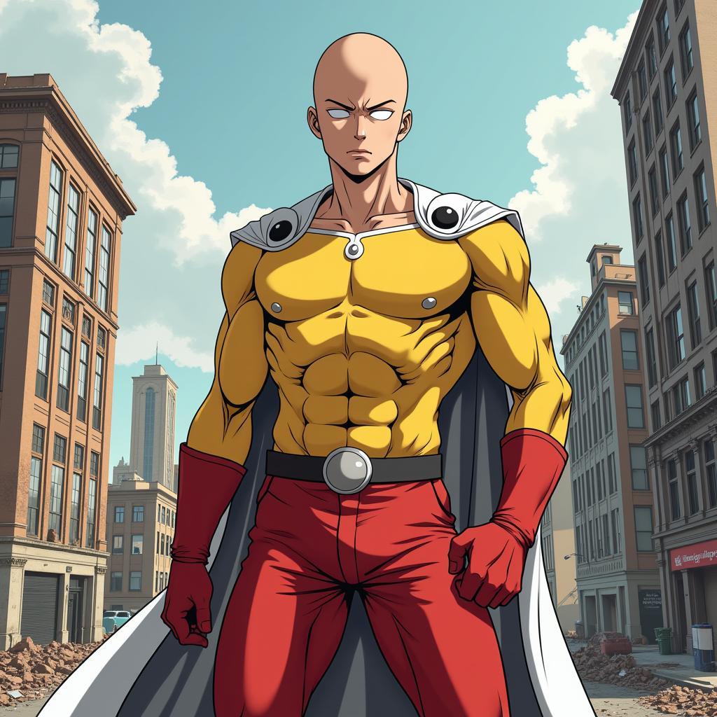 Saitama - One Punch Man - Sức mạnh vô song