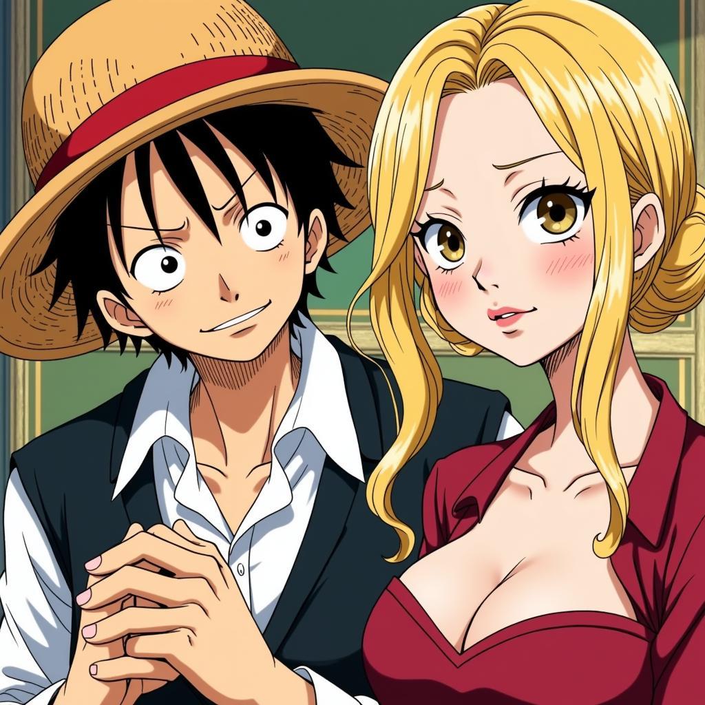 Sanji và Pudding trong One Piece chap 830