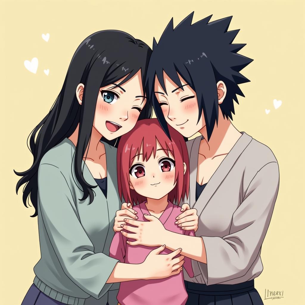 Sasusaku và gia đình nhỏ