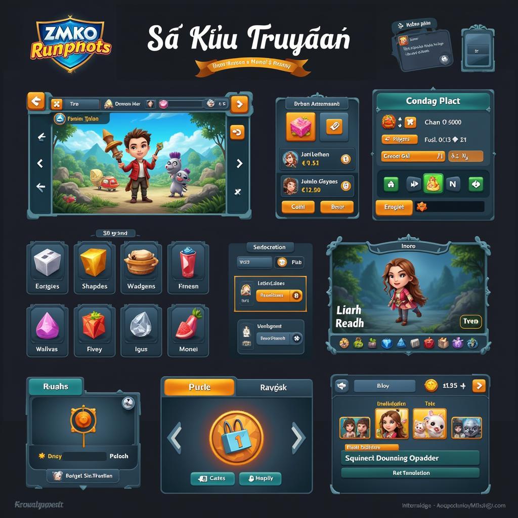 Hình ảnh giao diện Sở Kiều Truyện game