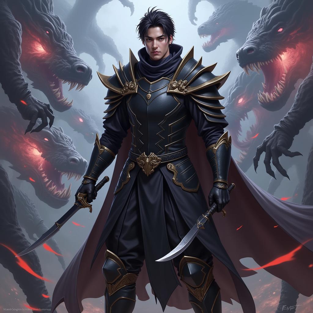 Hình ảnh Sung Jin-Woo trong Solo Leveling