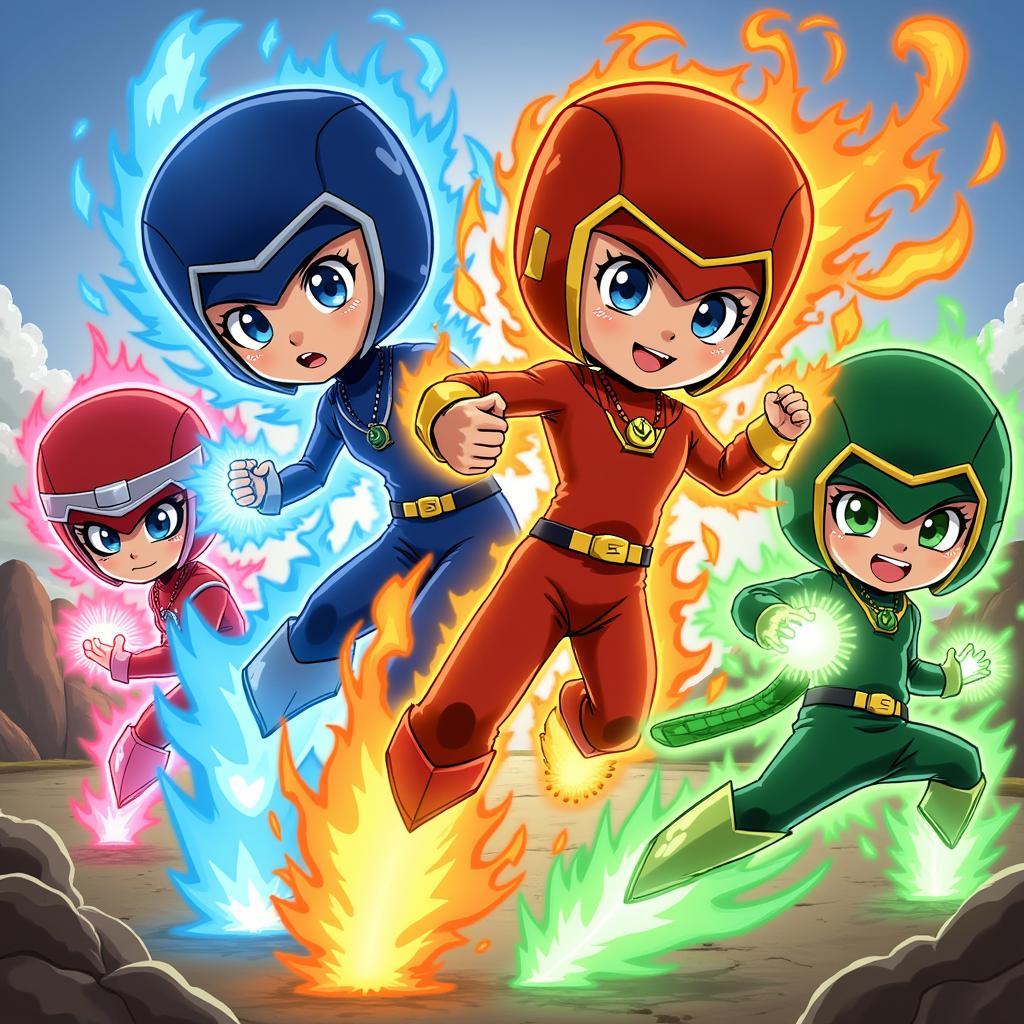 Sức mạnh nguyên tố đa dạng của Boboiboy