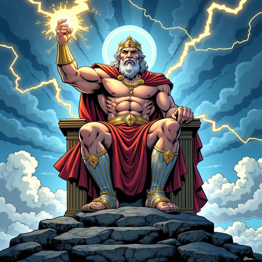 Zeus trong truyện tranh thần thoại Hy Lạp