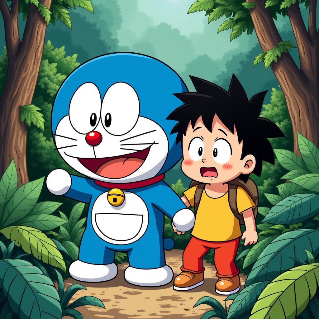 Doremon và Nobita trong một chuyến phiêu lưu kỳ thú